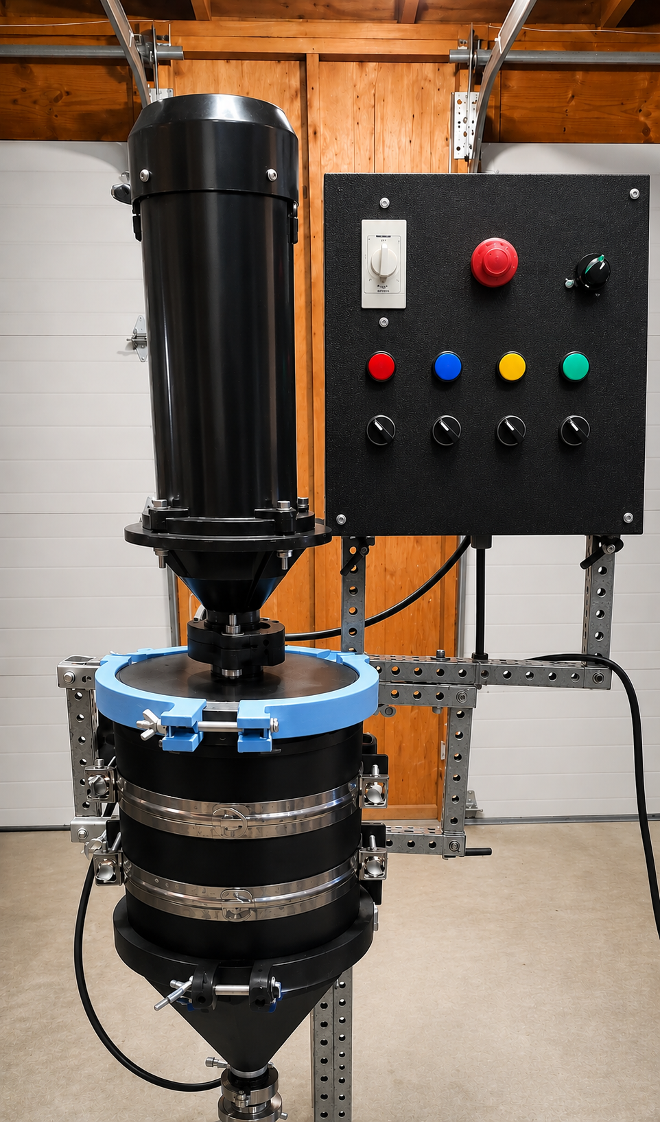Abzu's Refinery — current working prototype, separation vessel close-up