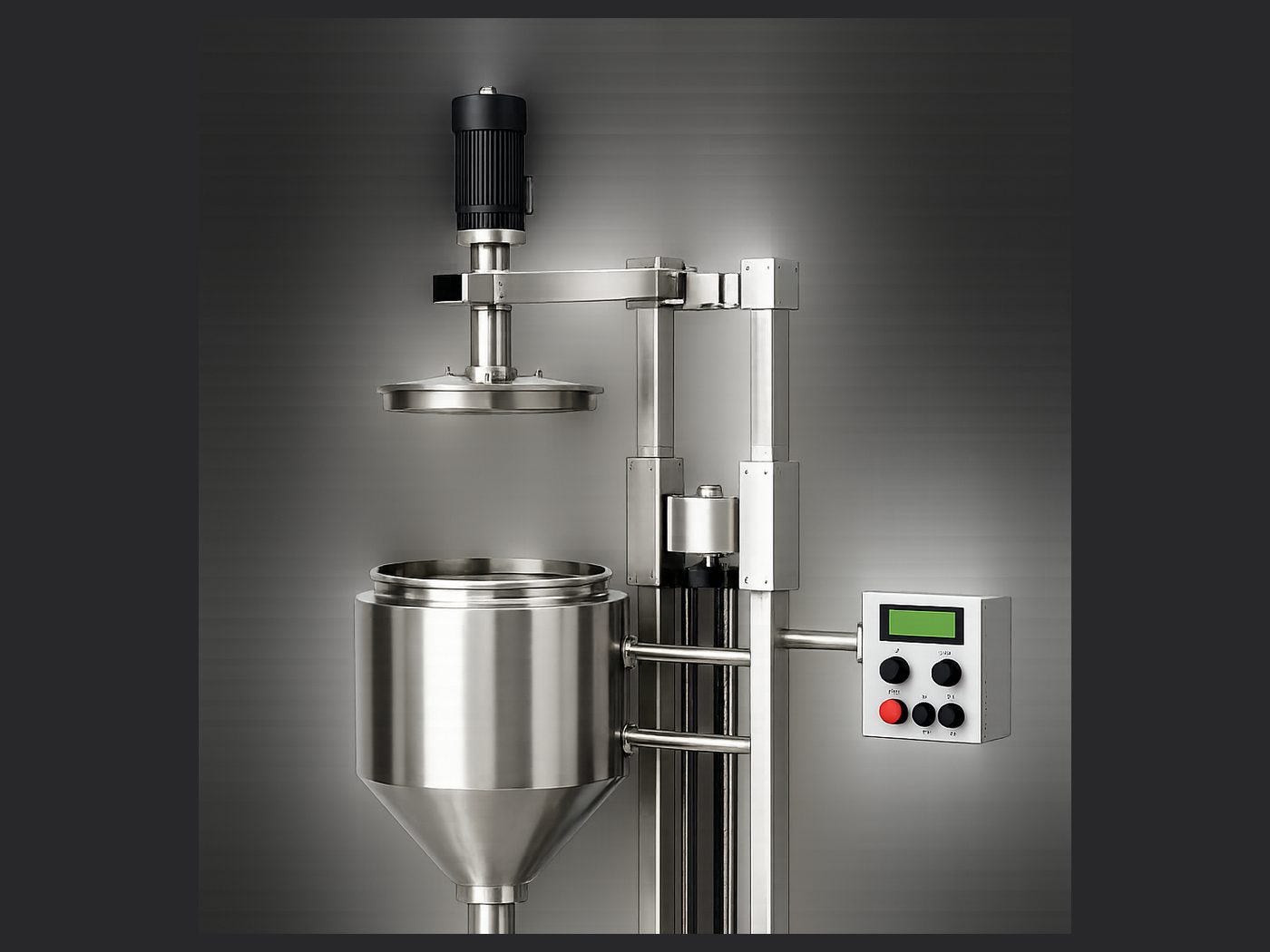 Abzu Refinery — stainless steel frame and tank assembly, commercial unit