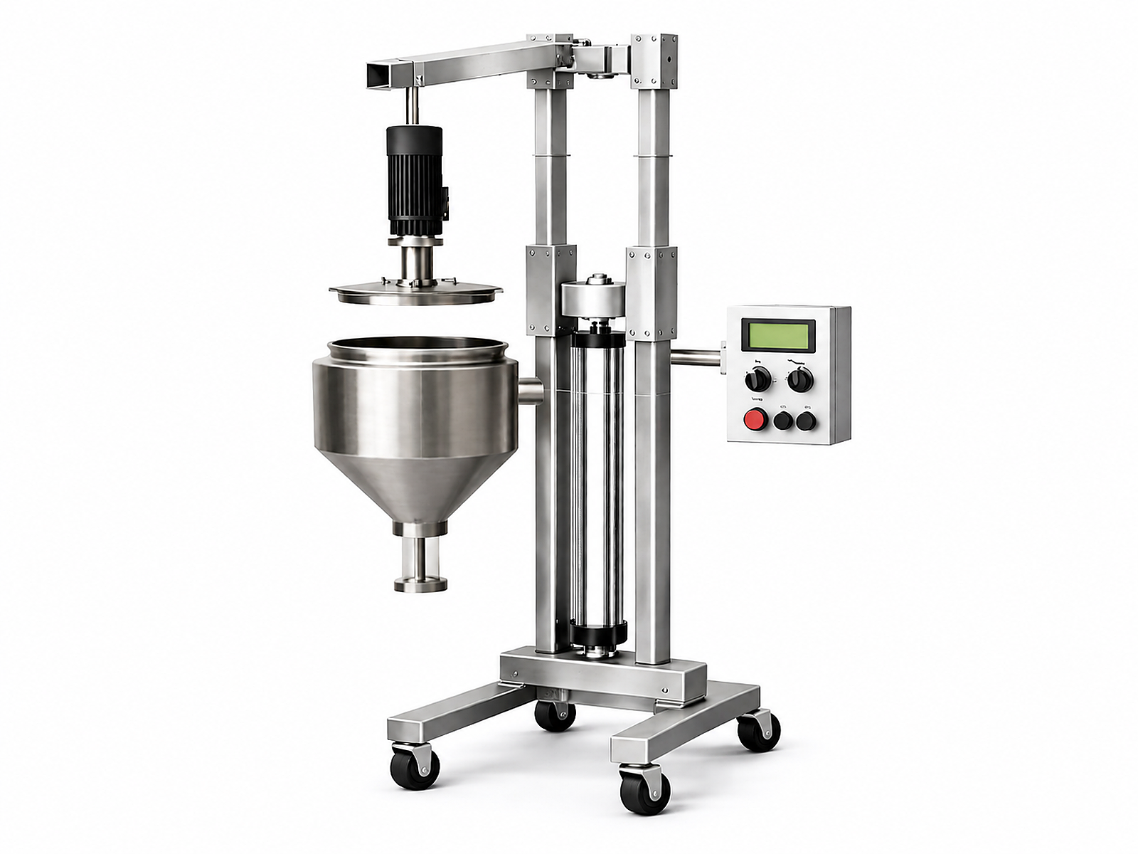 Abzu's Refinery — stainless steel frame and tank assembly, commercial unit